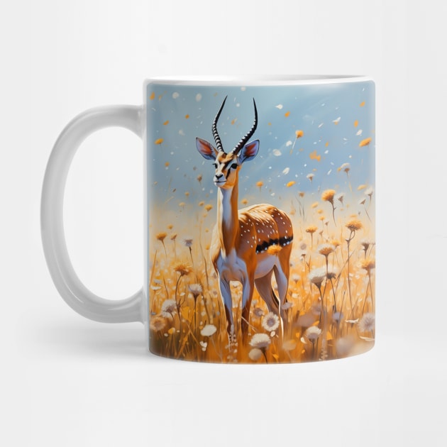 Gazelle in sunshine by Geminiartstudio